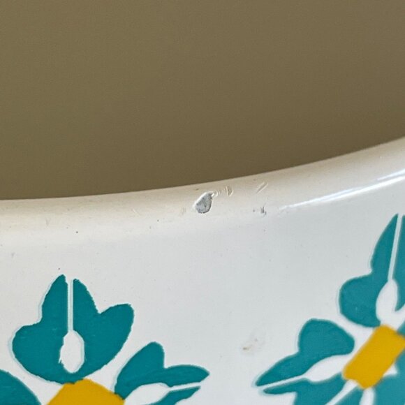 Pioneer Woman Metal Canister Set Floral Geometric Pattern 2 Piece Colorful - Picture 7 of 8